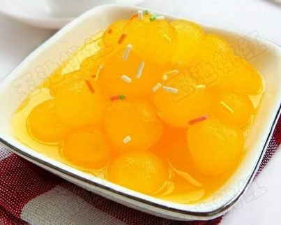 橙汁冬瓜球的做法