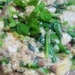 韭菜虾酱豆腐
