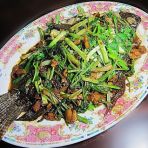 沙姜煎焗黑鲫鱼的做法