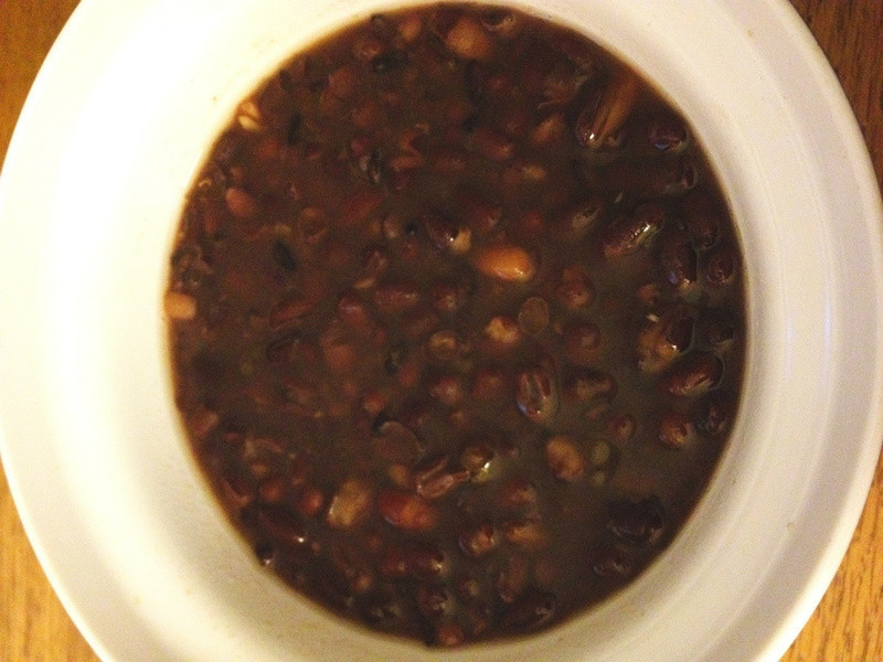 芝麻糊红豆汤
