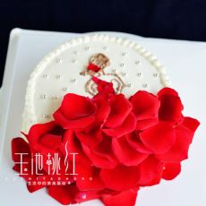 玫瑰花裙奶油蛋糕的食谱封面