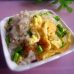 蒜苔鸡蛋炒米饭的食谱封面