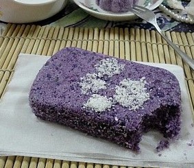 紫薯松糕的食谱封面